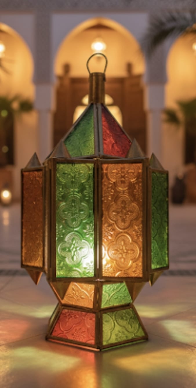 Lámpara Dorada Marroquí Tradicional