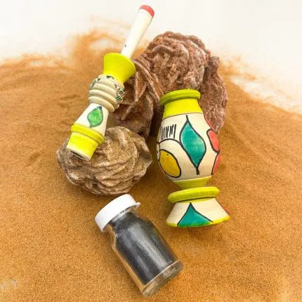 Porta khol - kohol Artesano Madera Natural